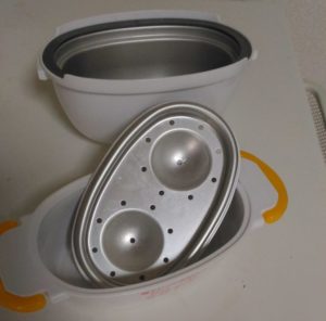 レンジでらくチンゆで卵