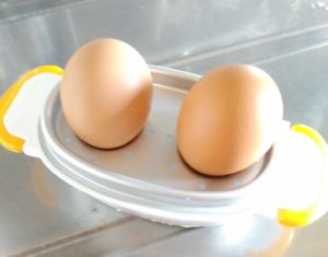 レンジでらくチンゆで卵